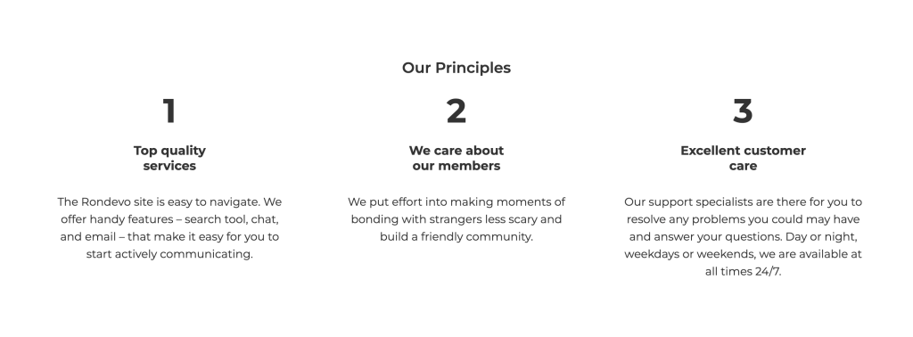 Rondevo Principles